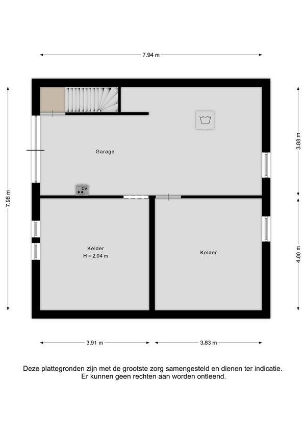 Plattegrond Kelder